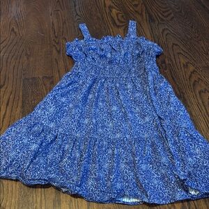 Cat and jack Blue Floral Kids Dress